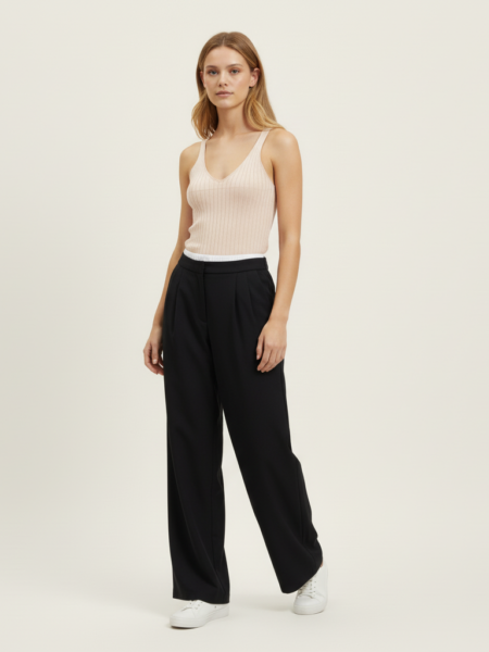 Pantalon pata ancha negro Ikio