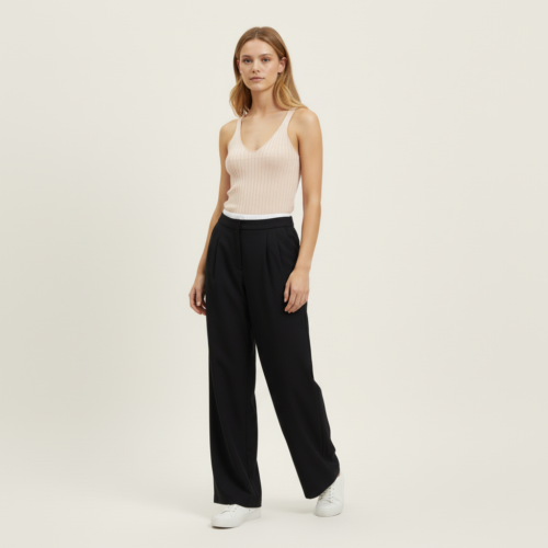 Pantalon pata ancha negro Ikio
