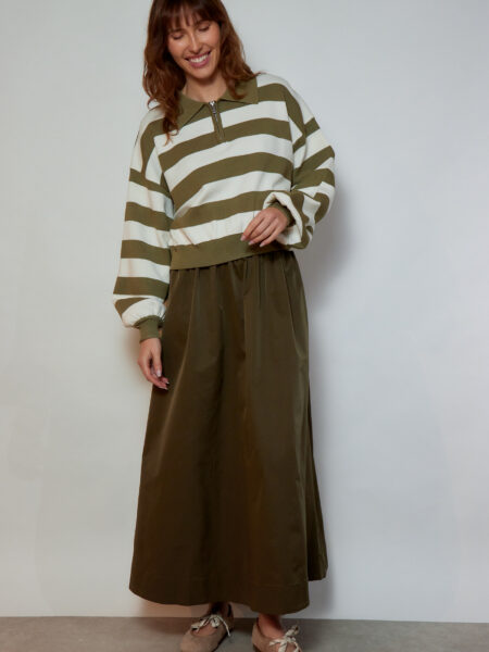 Jersey rayas verde y crudo Nathan