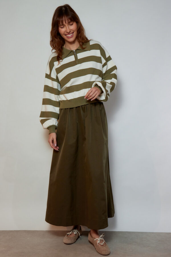 Jersey rayas verde y crudo Nathan