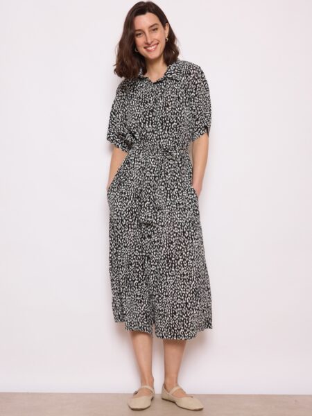 Vestido negro Burke manga media