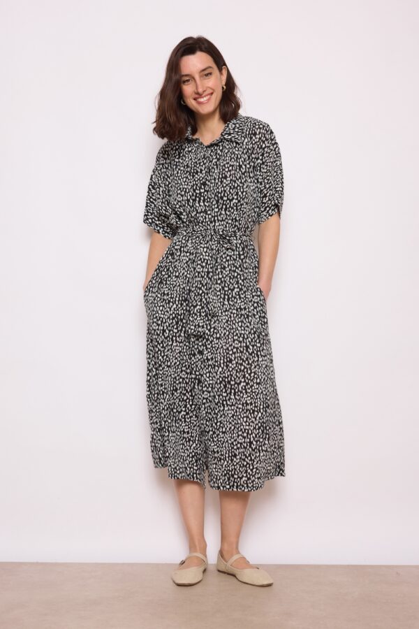 Vestido negro Burke manga media