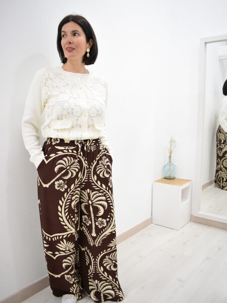 <span class="new">BERRIA/NEW</span> Pantalón de pata ancha marrón Seiji