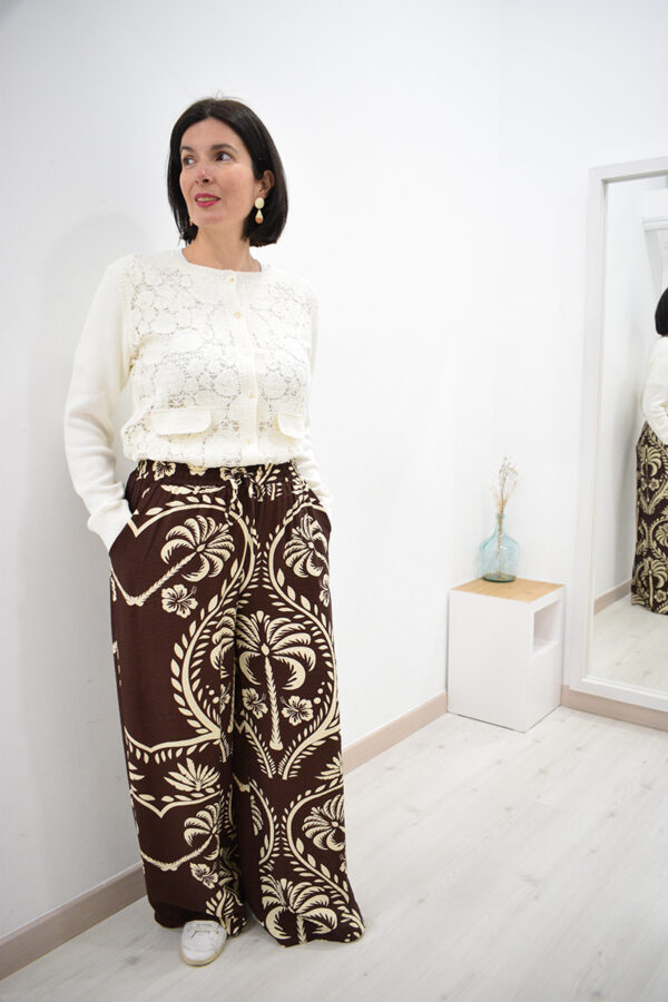 <span class="new">BERRIA/NEW</span> Pantalón de pata ancha marrón Seiji