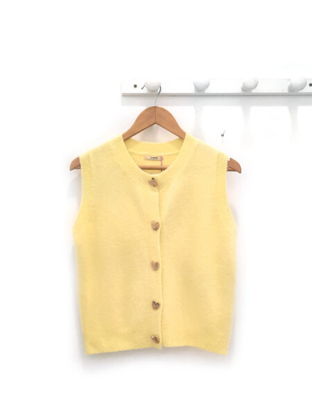 Chaleco amarillo Mael botones dorados