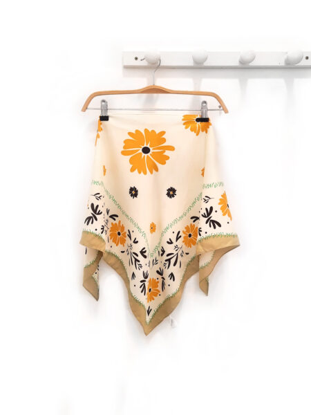 Pañuelo de flores Machado amarillo