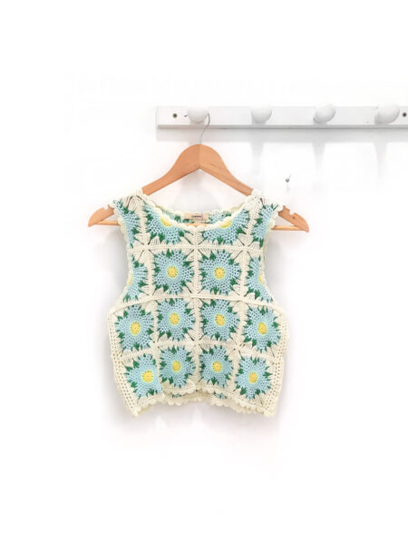 Top de flores azules Rael