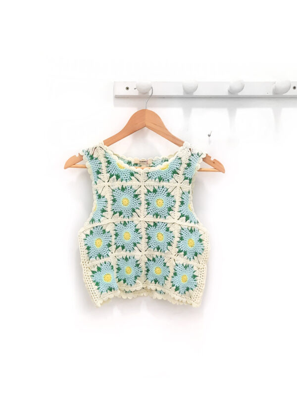 Top de flores azules Rael