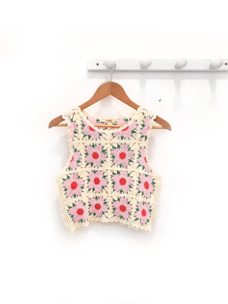 Top de flores rosas Rael