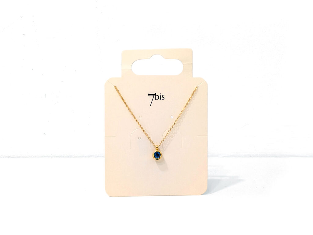 collar azul