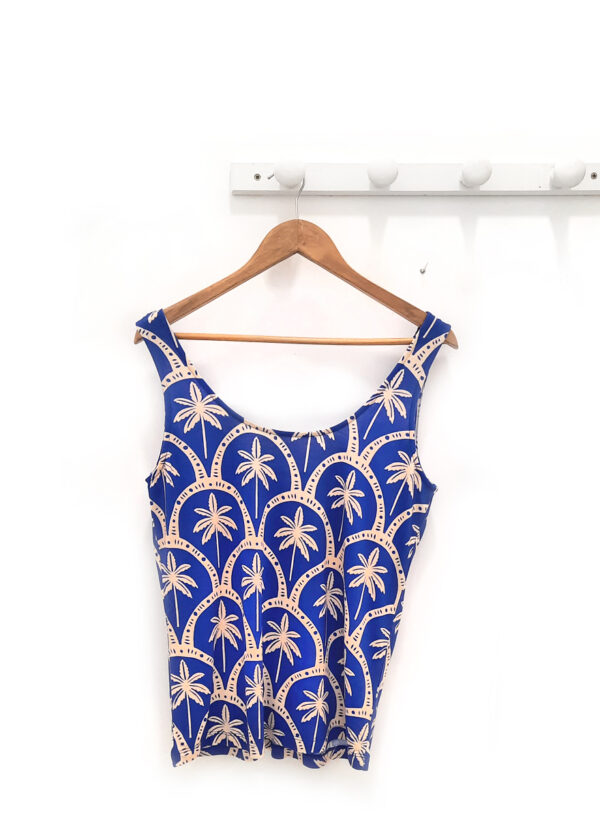 Camiseta azul Casablanca de tiras