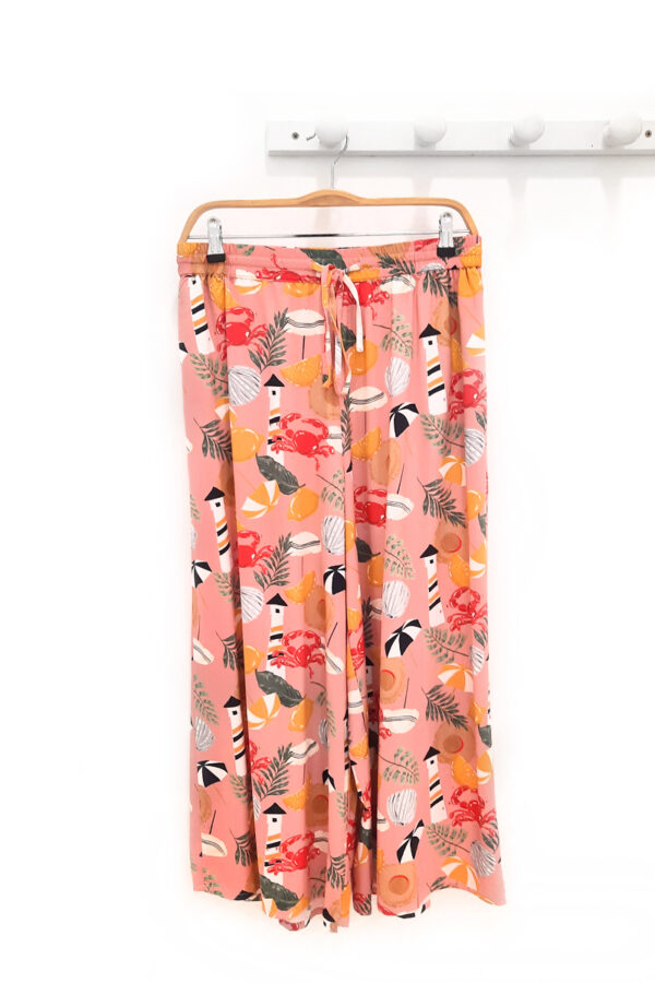 Pantalon rosa Seashore estampado veraniego