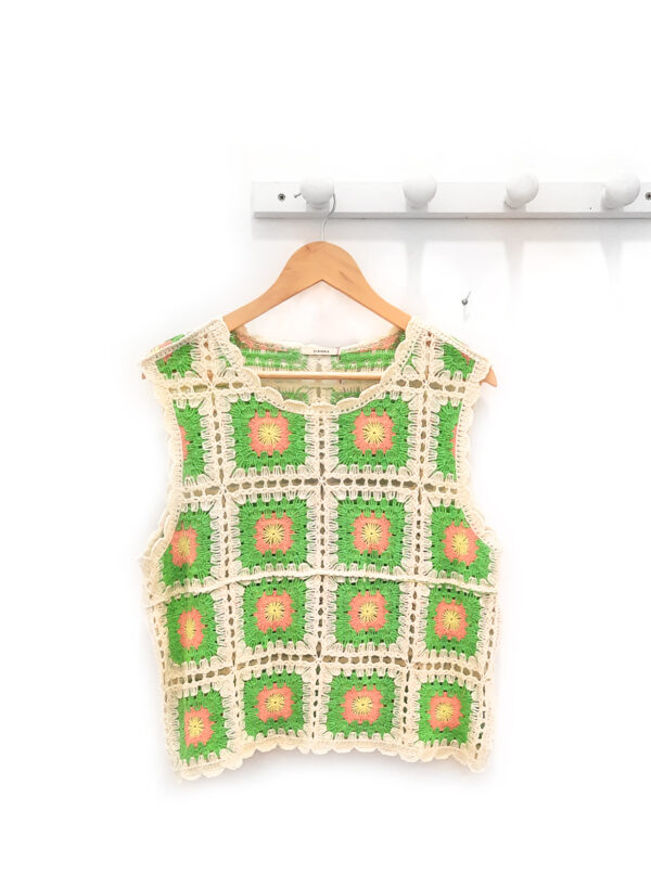 Top de flores verdes Cameron