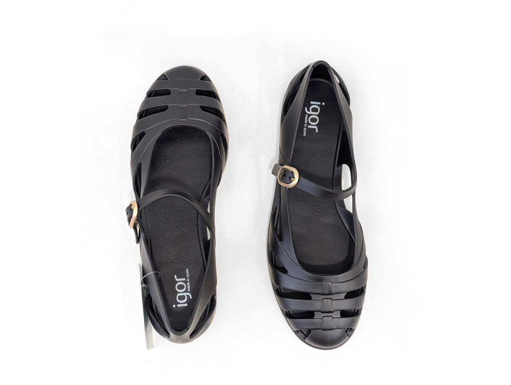 sandalias negras