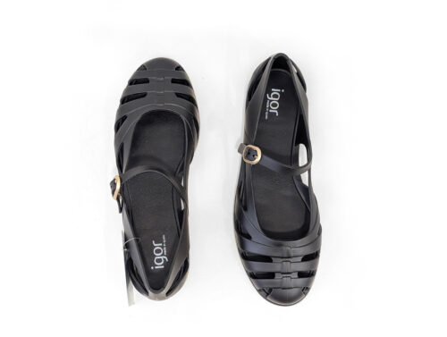 sandalias negras