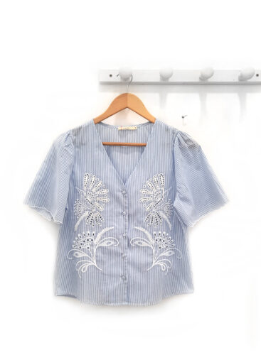Blusa de rayas azul Mimi