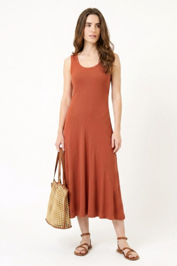 Vestido teja Unax