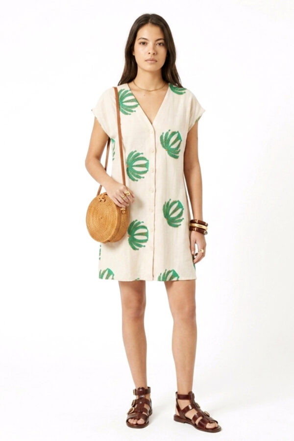 Vestido beige Palmera
