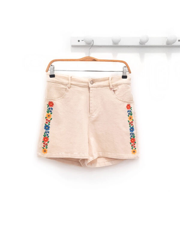 Pantalon corto beige Seiji