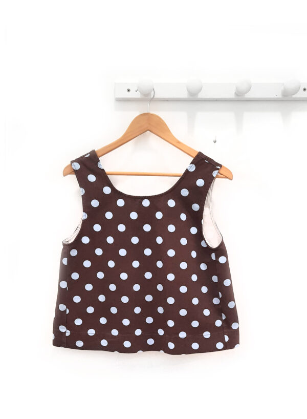 Top de lunares marron Massi