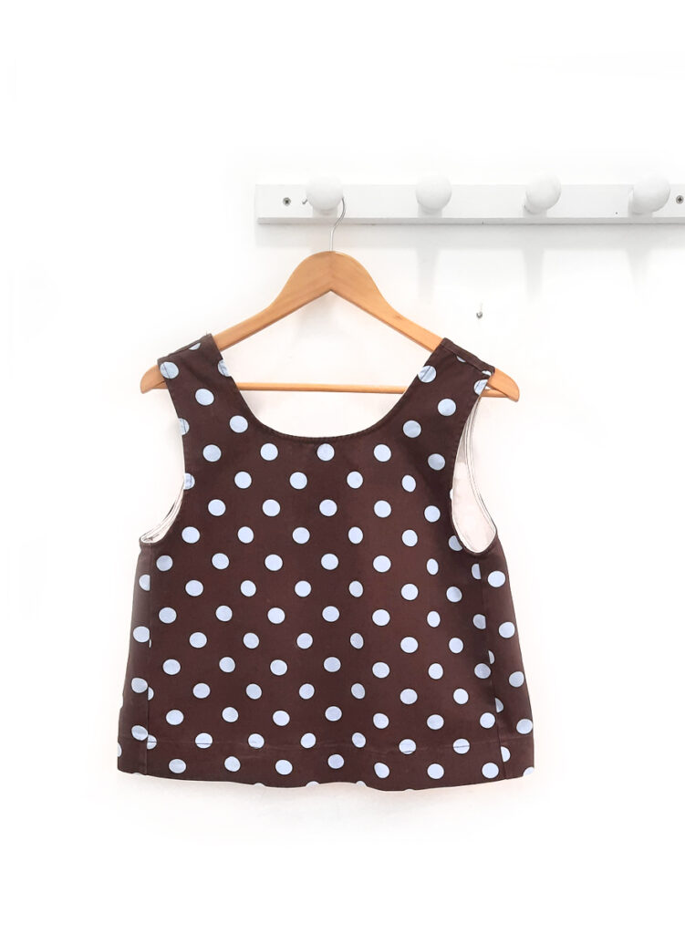Top de lunares marron Massi
