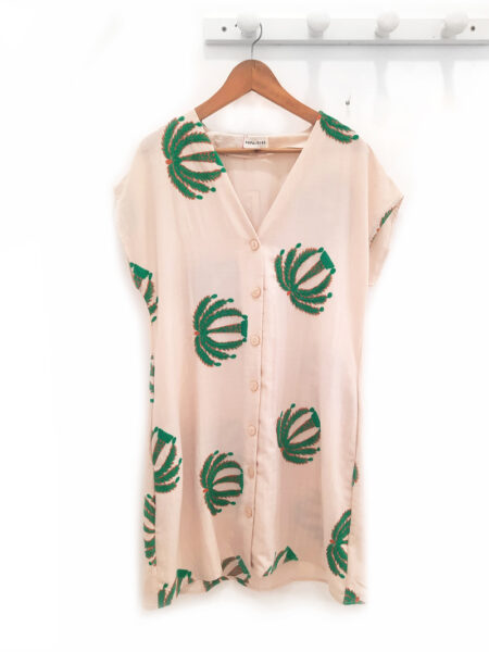 Ropa 145 Vestido beige Palmera
