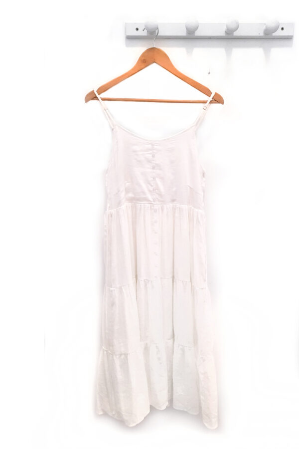 Vestido blanco Dante tiras