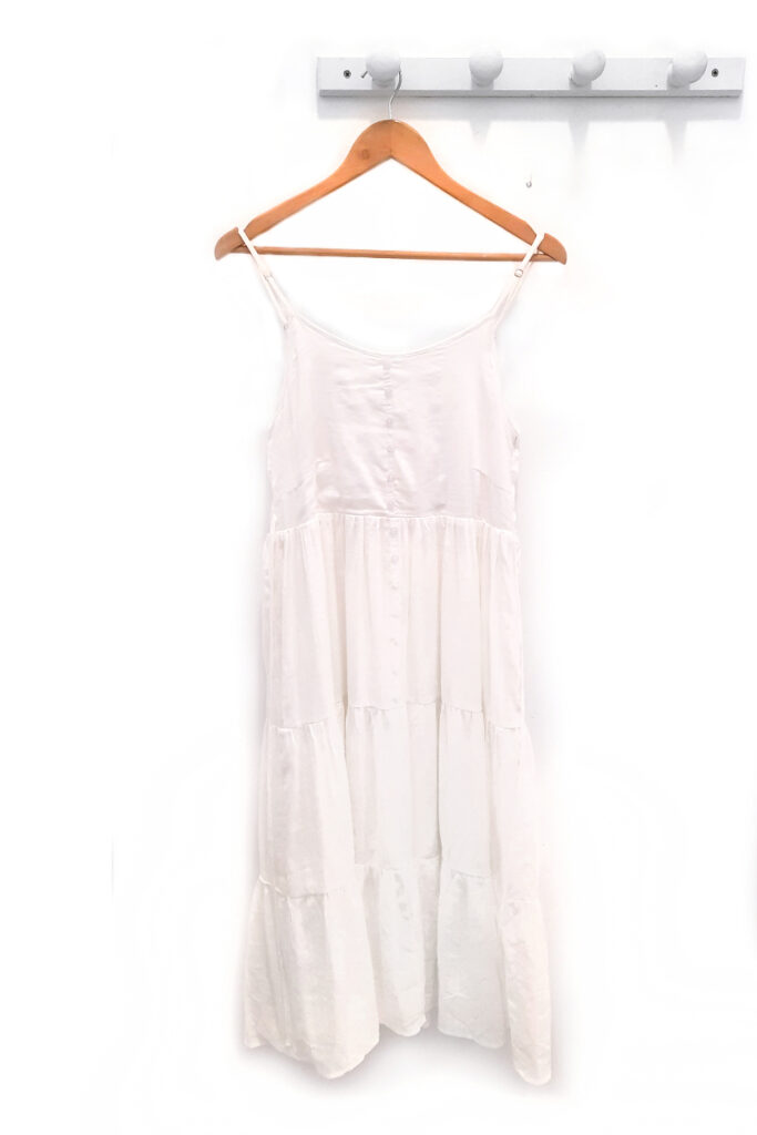 Vestido blanco Dante tiras