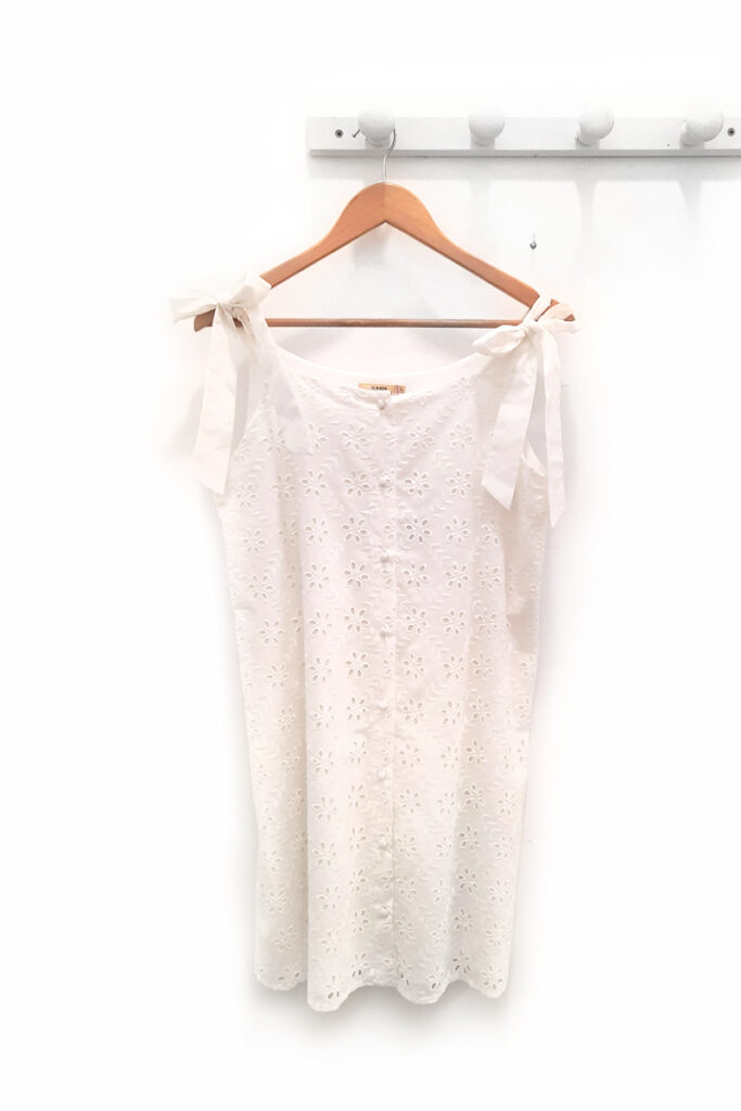 Vestido de tiras blanco Ibai