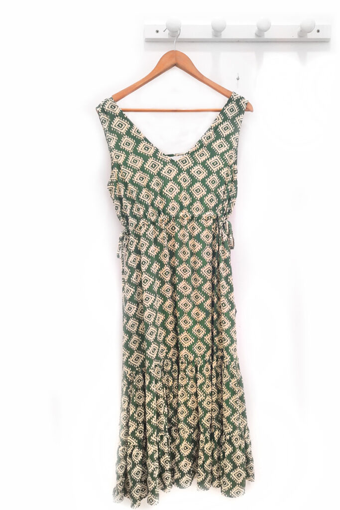 Vestido largo verde Soren