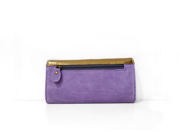 Cartera lila Cassel detras