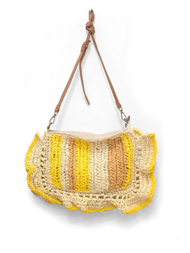 Bolso con franjas amarillas y marrón Granada