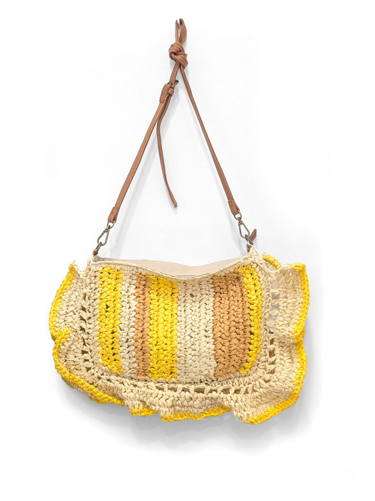 Bolso con franjas amarillas y marrón Granada