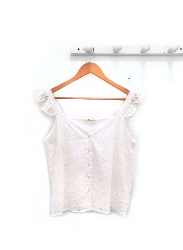 Blusa de tiras blanca Patricia