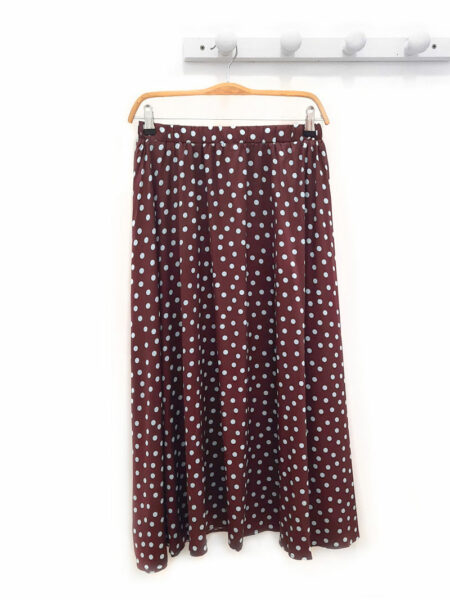 Ropa 47 Falda-de-lunares-marron-Carmen