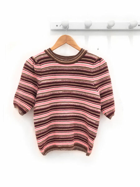 Ropa 344 Jersey-manga-corta--rayas-burdeos-Fredrik