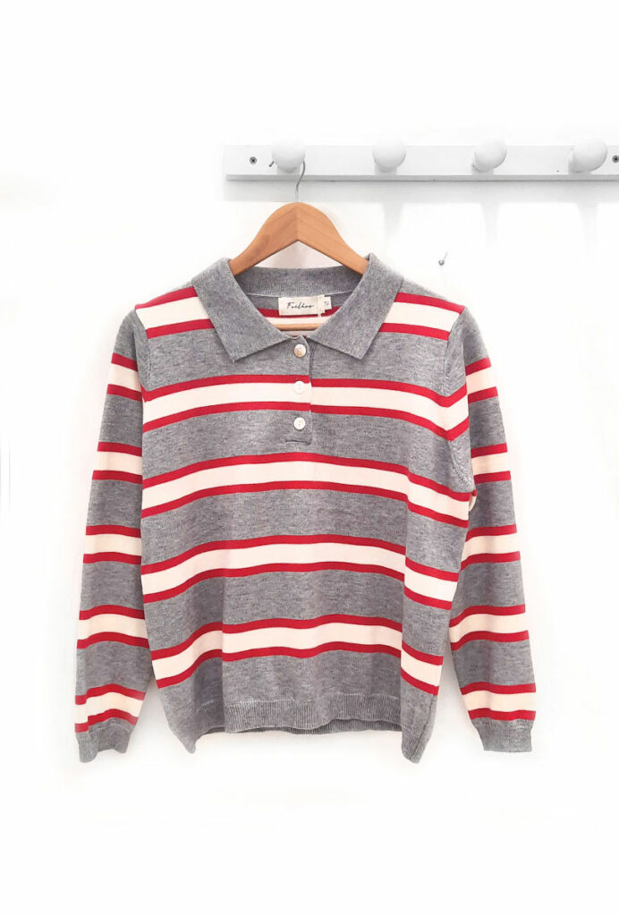 Polo-manga-larga-de-rayas-gris-Juan