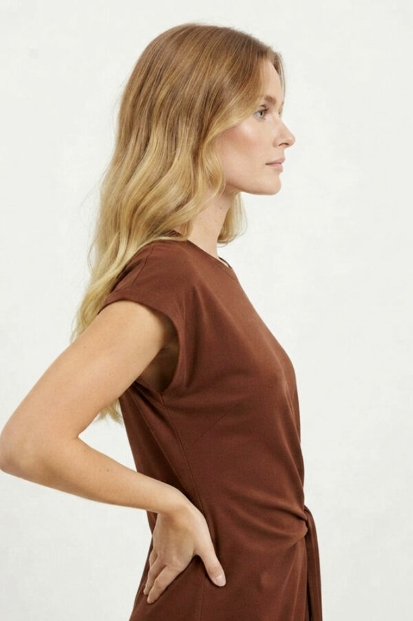 Ropa 74 Vestido-largo-marron-Skoll