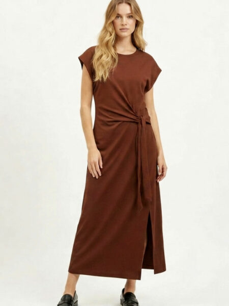 Ropa 320 Vestido-largo-marron-Skoll