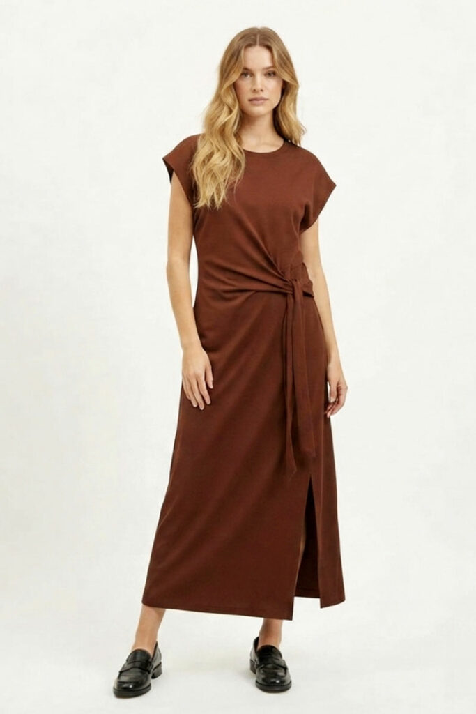 Vestido-largo-marron-Skoll