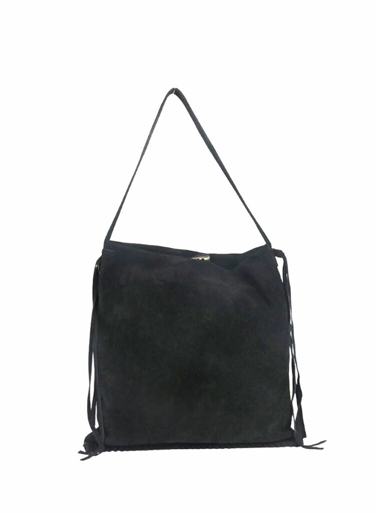 Bolso de cuero negro Taipei