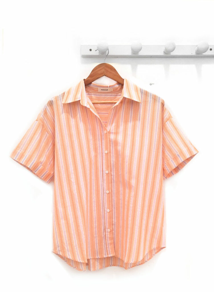 Camisa-de-rayas-naranja-Elena