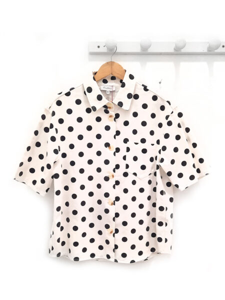 Ropa 154 Camisa lunares blanca Massiel