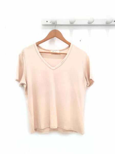 Ropa 282 Camiseta-de-manga-corta-tono-crudo-Anais