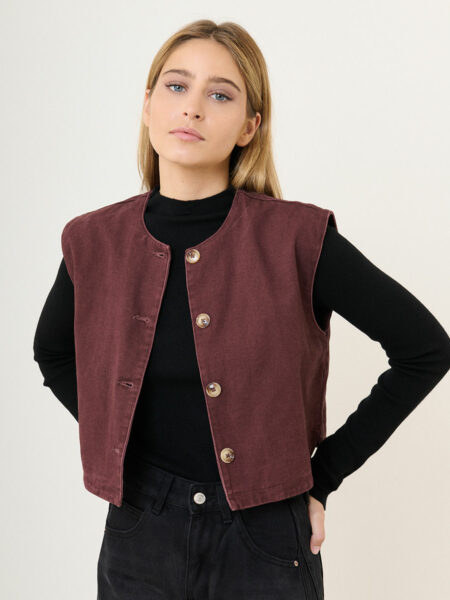 Ropa 164 Chaleco-burdeos-Will-mujer