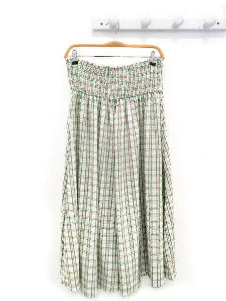 Ropa 134 Falda-larga-de-cuadros-verde-Bernice_
