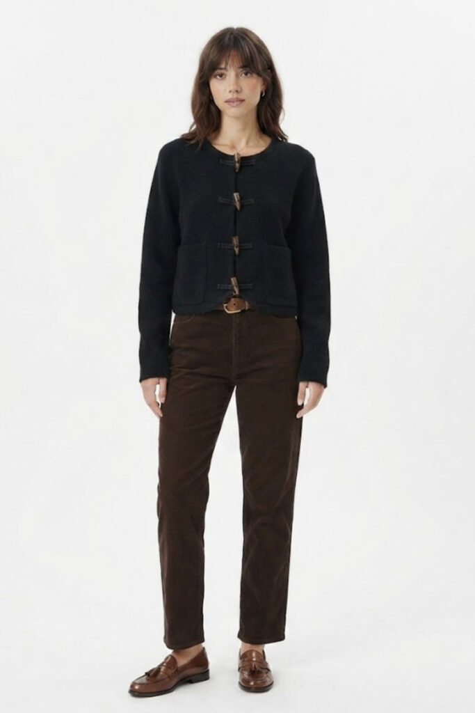 Chaqueta negra gruesa Laia