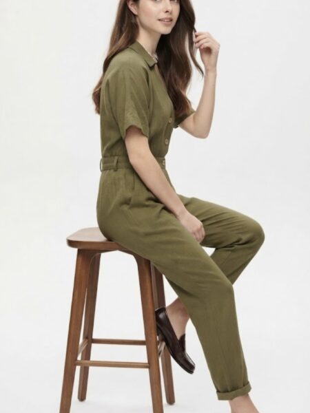 Ropa 196 Mono largo verde Melanie