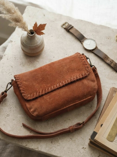 Complementos 7 Bolso de cuero teja Kabul