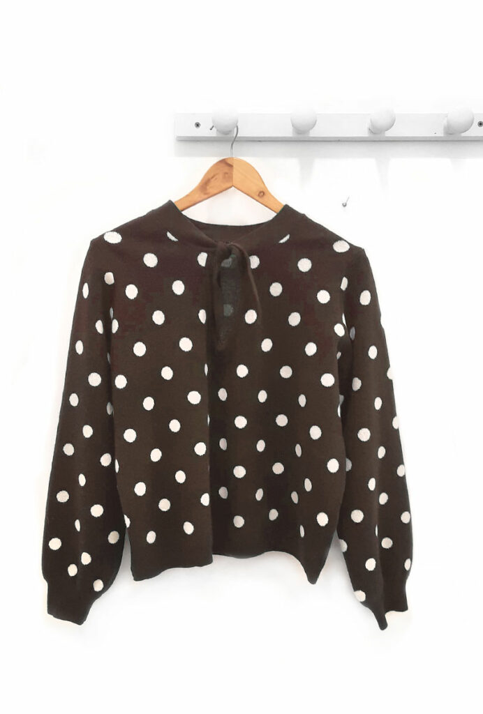 Jersey de lunares marrón Jessica
